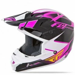 PROTECTIVE GEAR Fly Racing Kinetic Impulse Helmet-Pink/Black/White