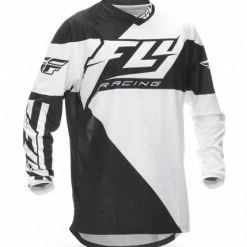 Fly Racing 2016 F-16 Jersey-Black/White RACE WEAR
