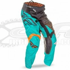 RACE WEAR Fly Racing 2016 Kinetic RaceTrifecta Pants-Black/Teal/Orange