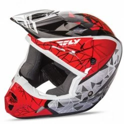 Fly Racing Fly 2018 Kinetic Crux Helmet-Red/Black/White PROTECTIVE GEAR