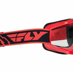 Fly Racing Focus Goggle-Adult-Red-Clear Lens PROTECTIVE GEAR