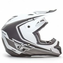 Fly Racing 2016 Kinetic Fullspeed Helmet-Matte White/Black PROTECTIVE GEAR
