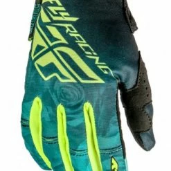 Fly Racing 2016 Kinetic Ladies Gloves-Teal/Hi-Vis RACE WEAR