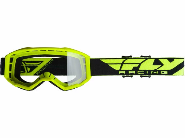 Fly Racing 2019 Focus Goggles-Hi-Vis Yellow/Clear PROTECTIVE GEAR 1 Fly Racing 2019 Focus Goggles-Hi-Vis Yellow/Clear PROTECTIVE GEAR