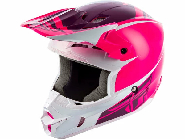 Fly Racing 2019 Kinetic Sharp Helmet-Pink/White Helmets 2 Fly Racing 2019 Kinetic Sharp Helmet-Pink/White Helmets
