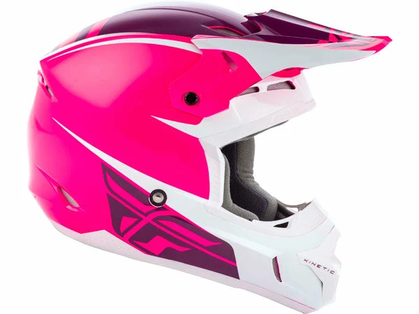 Fly Racing 2019 Kinetic Sharp Helmet-Pink/White Helmets 1 Fly Racing 2019 Kinetic Sharp Helmet-Pink/White Helmets