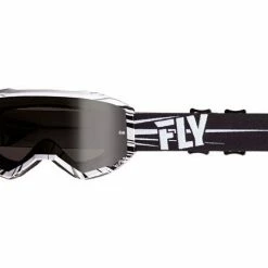 Fly Racing 2019 Zone Goggles-Black/White/Dark Smoke PROTECTIVE GEAR