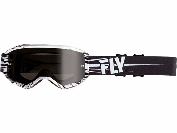 Fly Racing 2019 Zone Goggles-Black/White/Dark Smoke PROTECTIVE GEAR 1 Fly Racing 2019 Zone Goggles-Black/White/Dark Smoke PROTECTIVE GEAR