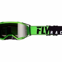Fly Racing 2019 Zone Pro Goggles-Black/Green/Dark Smoke
