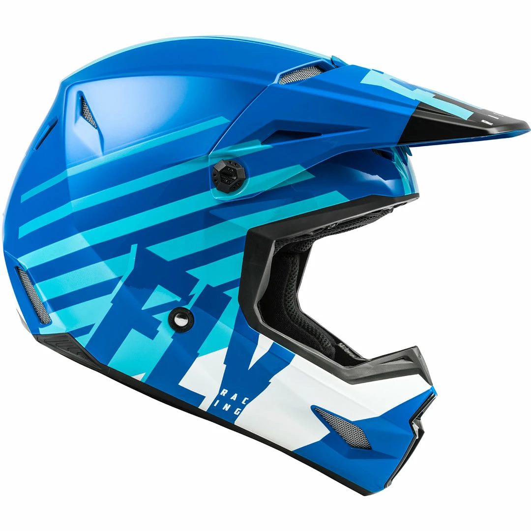 Fly Racing Kinetic Thrive Helmet-Blue/White Helmets 2 Fly Racing Kinetic Thrive Helmet-Blue/White Helmets