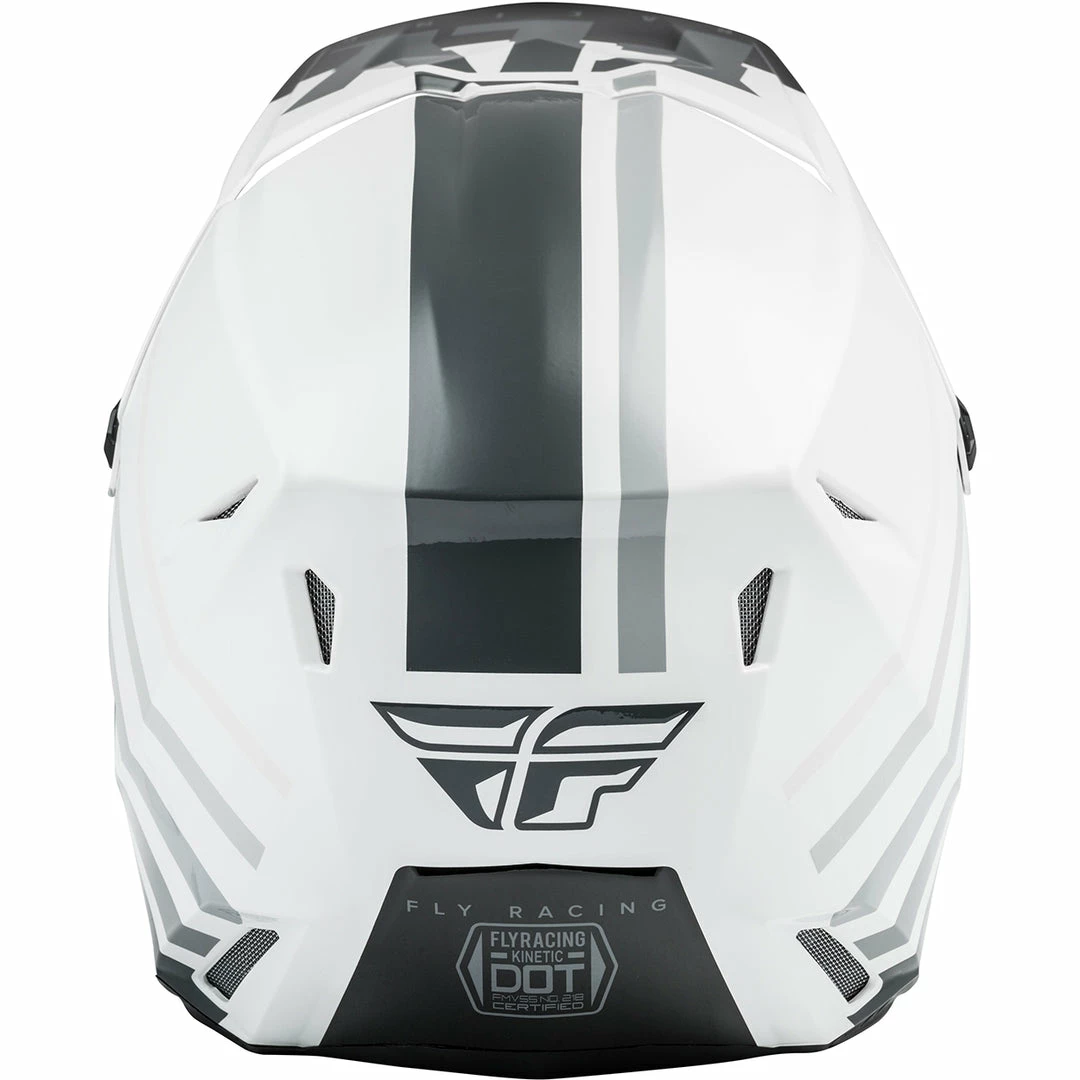 Fly Racing Kinetic Thrive Helmet-White/Black/Gray Helmets 3 Fly Racing Kinetic Thrive Helmet-White/Black/Gray Helmets