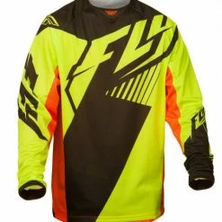 Fly Racing Kinetic Vector Mesh Race Jersey-Hi-Vis/Black/Orange RACE WEAR