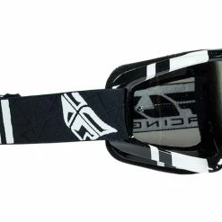 PROTECTIVE GEAR Fly Racing Zone Goggle-Youth-Black/White-Chrome/Smoke Lens
