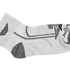 Fly Racing Shorty Socks-Small/Medium-White SHOES
