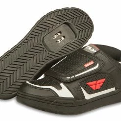 Fly Racing Transfer Clipless Shoes-Black/White