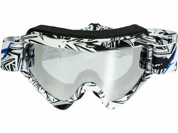 Fly Racing Zone Pro Goggles-Adult Black/White PROTECTIVE GEAR 2 Fly Racing Zone Pro Goggles-Adult Black/White PROTECTIVE GEAR