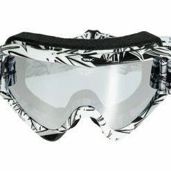 Fly Racing Zone Goggles Pro-Black/White Smoke/Chrome