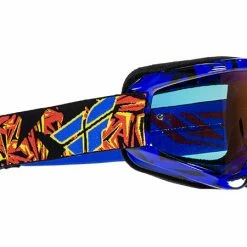 PROTECTIVE GEAR Fly Racing Zone Goggles Pro-Blue/Black Fire Chrome