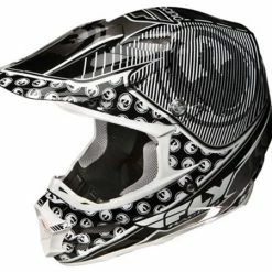 Fly Racing 2012 F2 Helmet-Dragon Ltd Ed Black/white-Adult X-Large