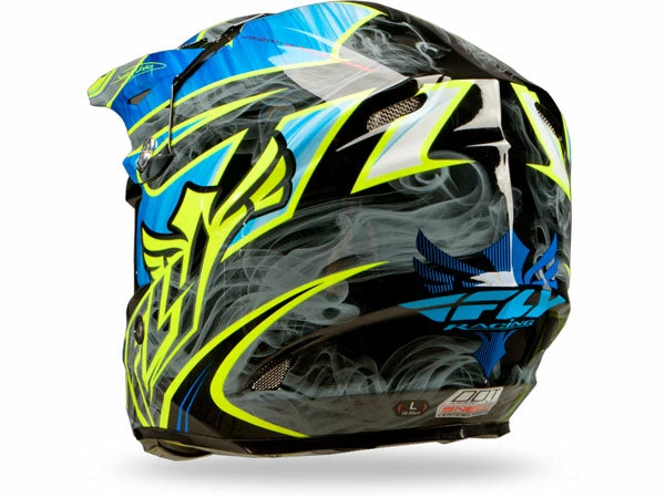 Fly Racing 2013/2014 F2 Carbon Acetylene Helmet-Blue/Hi-Vis Yellow PROTECTIVE GEAR 2 Fly Racing 2013/2014 F2 Carbon Acetylene Helmet-Blue/Hi-Vis Yellow PROTECTIVE GEAR