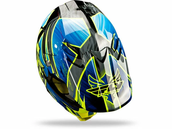 Fly Racing 2013/2014 F2 Carbon Acetylene Helmet-Blue/Hi-Vis Yellow PROTECTIVE GEAR 4 Fly Racing 2013/2014 F2 Carbon Acetylene Helmet-Blue/Hi-Vis Yellow PROTECTIVE GEAR