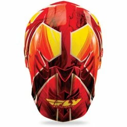 Fly Racing 2013/2014 F2 Carbon Acetylene Helmet-Red/Yellow