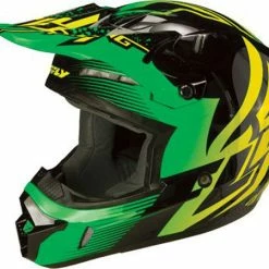 Fly Racing 2013/2014 Kinetic Inversion Helmet-Green/Black PROTECTIVE GEAR