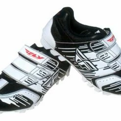 Fly Racing Talon II Clipless Shoes-White/Black