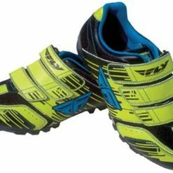 Fly Racing Talon II Clipless Shoes-Yellow/Blue