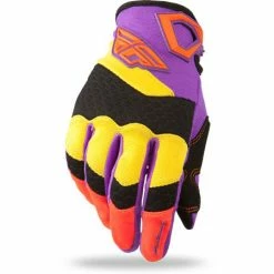 Fly Racing 2015 F-16 Gloves-Wild (Pur/Yel/Blk)