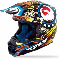 Fly Racing 2014 F2 Dragon Alliance Carbon Helmet-Pearl White/Multi PROTECTIVE GEAR