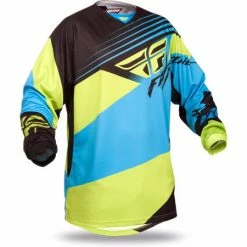 Fly Racing 2014 Kinetic Blocks Race Jersey-Blue/Hi-Vis Yellow