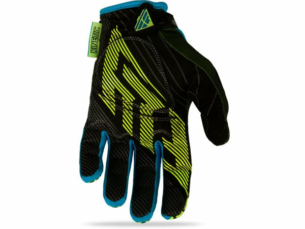 Fly Racing 2014 Kinetic Gloves-Blue/Hi-Vis Yellow RACE WEAR 2 Fly Racing 2014 Kinetic Gloves-Blue/Hi-Vis Yellow RACE WEAR