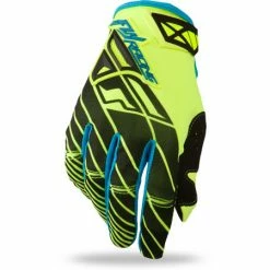 Fly Racing 2014 Kinetic Gloves-Blue/Hi-Vis Yellow RACE WEAR