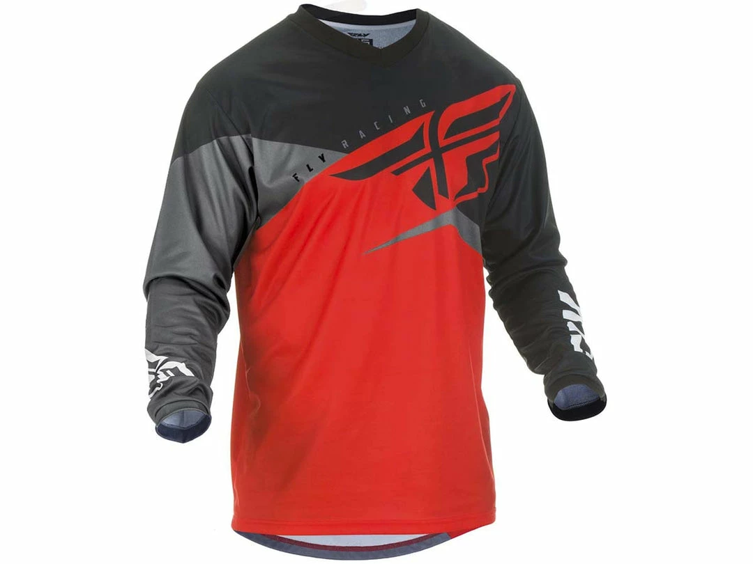 FLY RACING 2019 F-16 JERSEY-Red/Black/Grey RACE WEAR 1 FLY RACING 2019 F-16 JERSEY-Red/Black/Grey RACE WEAR