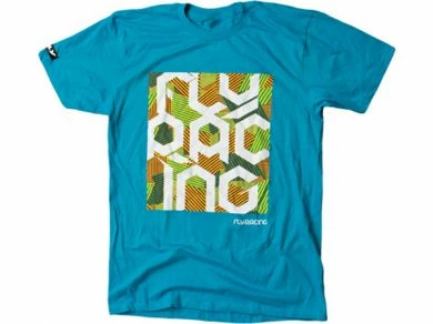Fly Racing Block Party T-Shirt-Turquoise 1 Fly Racing Block Party T-Shirt-Turquoise