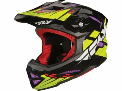 Fly Racing Default Helmet-Black/Lime/Purple 1 Fly Racing Default Helmet-Black/Lime/Purple