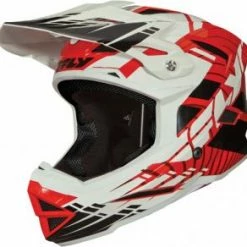 Fly Racing Default Helmet-Red/White PROTECTIVE GEAR