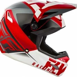 FLY RACING 2019 Elite Vigilant Helmet-Red/Back PROTECTIVE GEAR