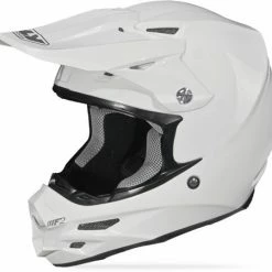 Fly Racing F2 Carbon Solid Helmet-White PROTECTIVE GEAR
