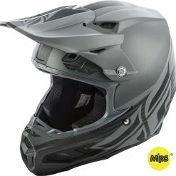 FLY RACING F2 Carbon MIPS Shield Helmet-Black/Grey PROTECTIVE GEAR