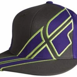 APPAREL Fly Racing Impress Release Hat-Purple/Gun/Lime