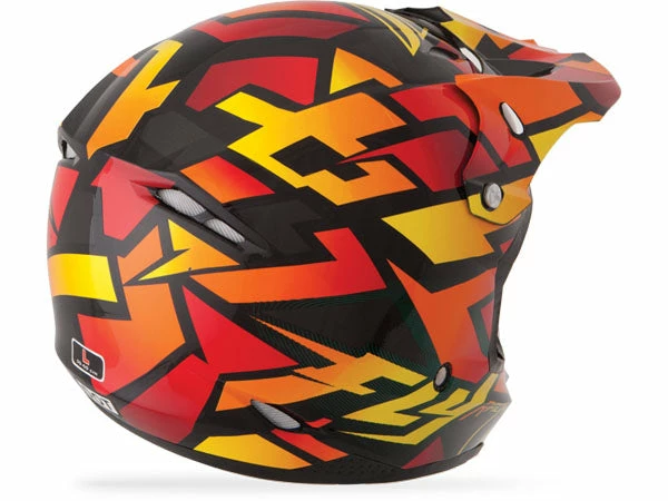 PROTECTIVE GEAR Fly Racing 2014 Kinetic Block Helmet-Orange/Black 2 PROTECTIVE GEAR Fly Racing 2014 Kinetic Block Helmet-Orange/Black