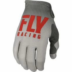 RACE WEAR FLY RACING 2019 Lite Gloves-Red/Grey