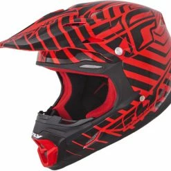 Fly Racing 2013/2014 Three.4 Helmet-Red/Black PROTECTIVE GEAR