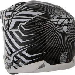 Fly Racing 2013/2014 Three.4 Helmet-White/Black PROTECTIVE GEAR
