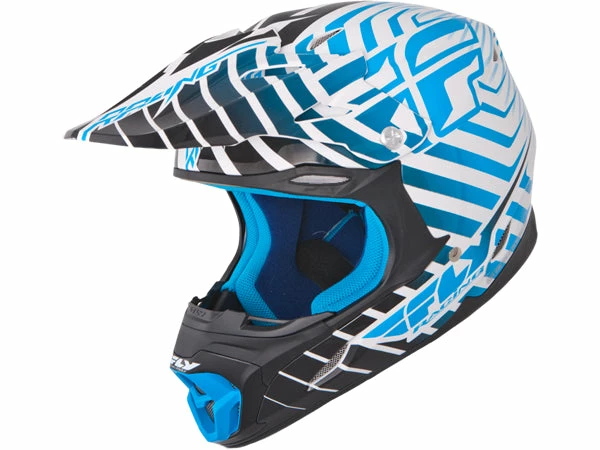 PROTECTIVE GEAR Fly Racing 2013/2014 Three.4 Helmet-White/Blue 1 PROTECTIVE GEAR Fly Racing 2013/2014 Three.4 Helmet-White/Blue
