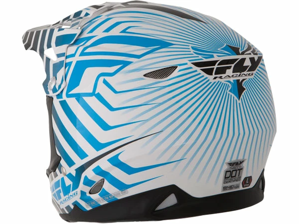 PROTECTIVE GEAR Fly Racing 2013/2014 Three.4 Helmet-White/Blue 4 PROTECTIVE GEAR Fly Racing 2013/2014 Three.4 Helmet-White/Blue