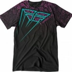 APPAREL Fly Racing Toxicitee T-Shirt-Black/Purple/Teal