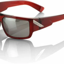 APPAREL 100% Heikki Sunglasses-Black Cherry-Silver Mirror